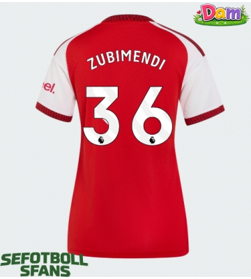 Arsenal Martin Zubimendi #36 Hemmatröja Kvinnor 2026-27 Kortärmad